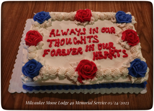 Milwaukee Moose Lodge Memorial Service - 05/24/2023